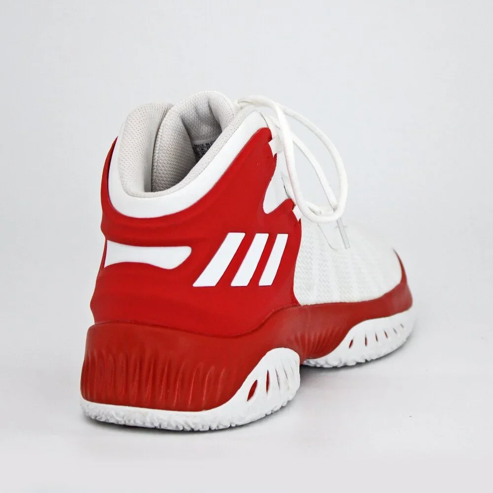 Adidas Men's Explosive Bounce Basketball Shoe CQ1572 White Red: Size 15 - Picture 3 of 9